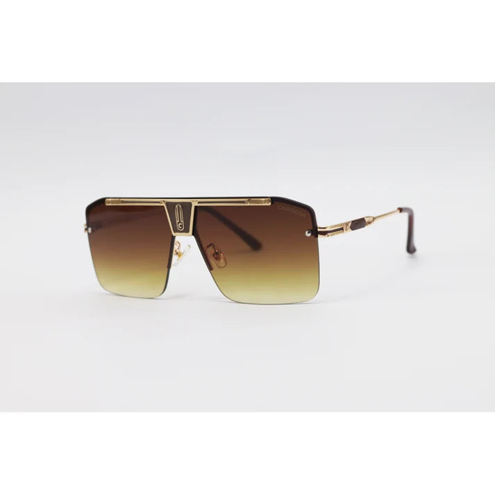 Carrera - 10076 - Golden Brown Gradient - Rimless - Metal - Sunglasses